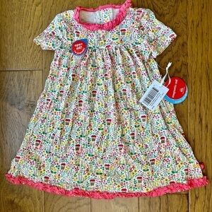 Magnetic Me Gnome Sweet Gnome Magnetic Toddler‎ Dress, Cottage Core, 3T, NWT